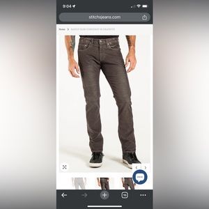 Stitch’s men’s corduroy jeans